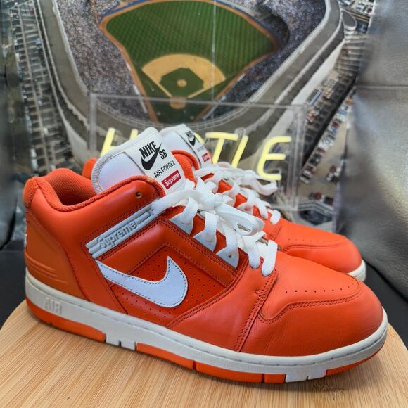 Nike SB Air Force 2 Low Supreme Orange Men’s Sz 11.5 main image 11